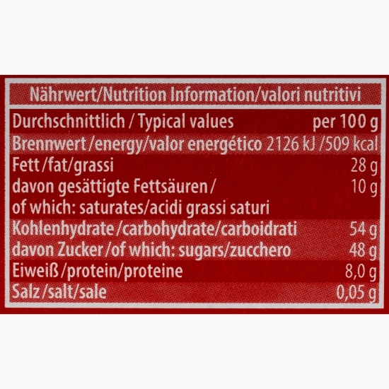 Praline Mozart ciocolată cu nugat, fistic și marțipan 12 buc, 240g