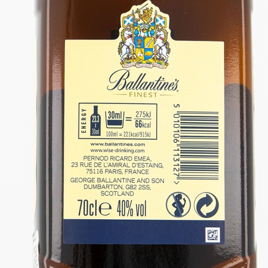 Blended Whisky, 40%, Scotland, 0.7l, + 2 pahare