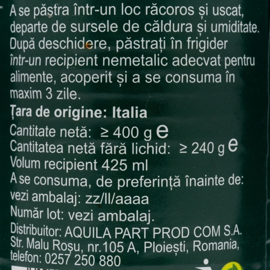 Roșii decojite întregi 425ml