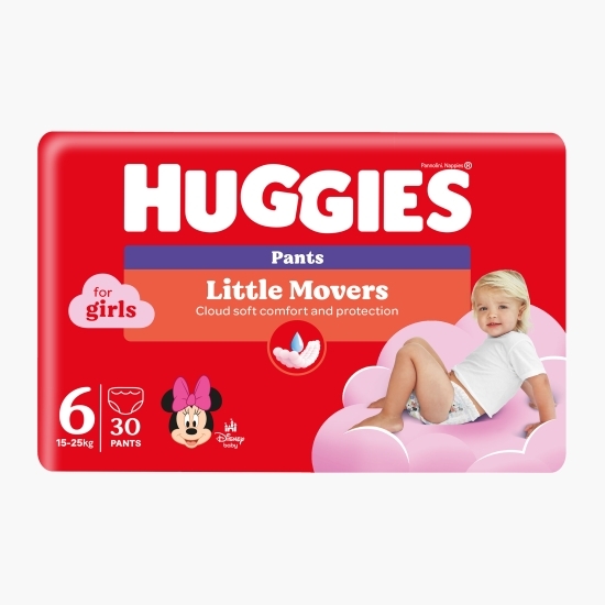 Chiloței Little Movers Jumbo (nr. 6) Girl,15-25 kg, 30 buc.