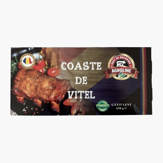 Coaste de vițel gătite lent 650g