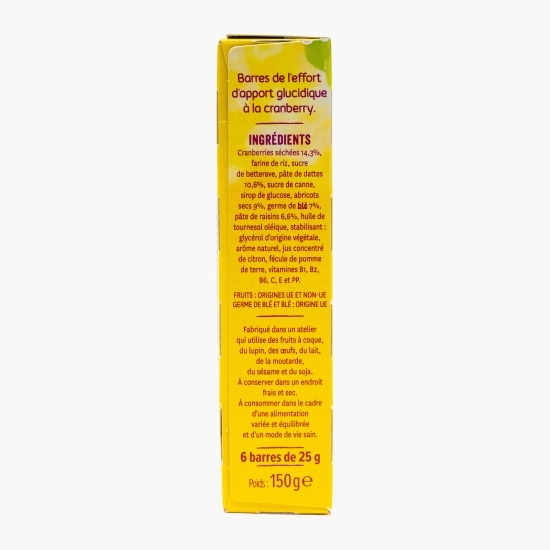 Batoane cu merișoare Sport & Energie 150g