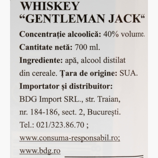 Whiskey Gentleman Jack 40% alc. 0.7l