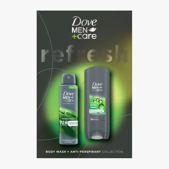 Set cadou Men+Care: deodorant spray Extra Fresh 150ml & gel de duș Extra Fresh 250ml