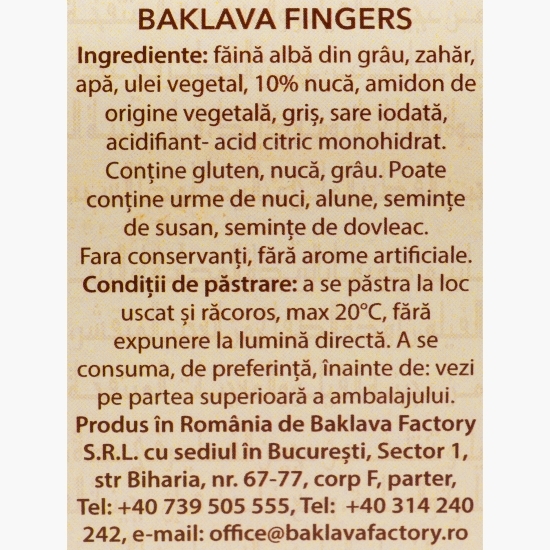 Baklava Fingers cu nucă 250g