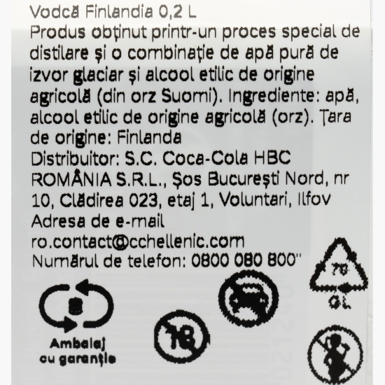 Vodcă 40% alc. 0.2l