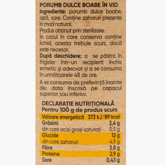 Porumb boabe Gold 340g