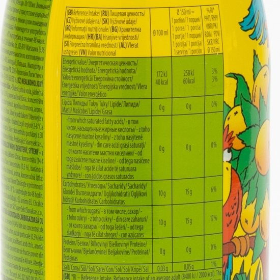 Spumant fără alcool pentru copii, cu aromă de tropical 0.75l