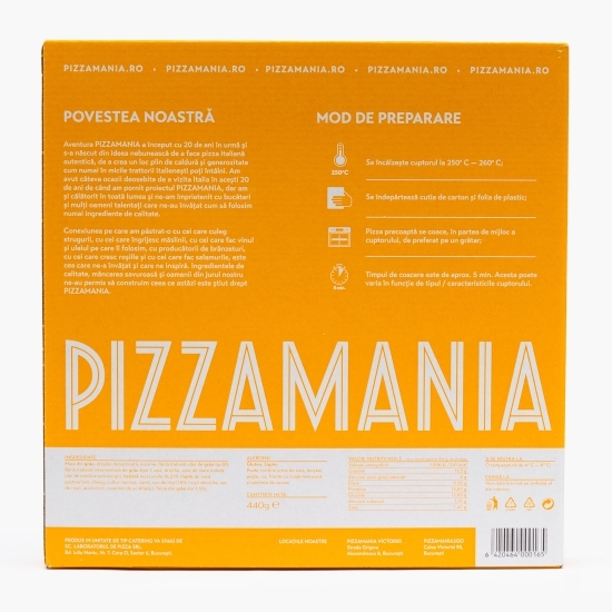 Pizza artizanală cu maia Margherita 440g