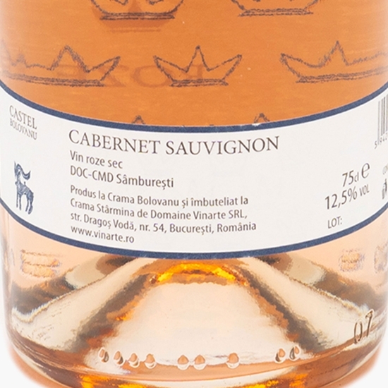 Vin rose sec Cabernet Sauvignon, 12.5%, 0.75l