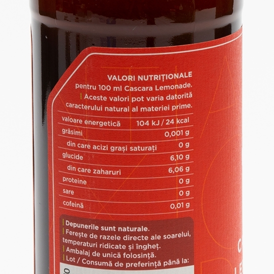 Cascara Lemonade, limonadă acidulată din cireașă de cafea 330ml