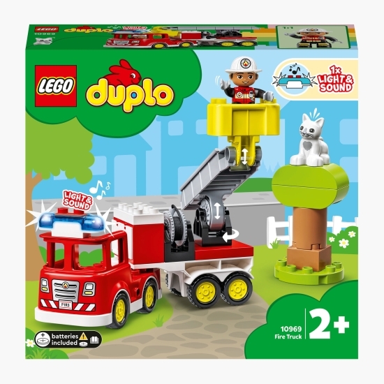 Camion de pompieri pentru salvare, 10969 Duplo, +2 ani