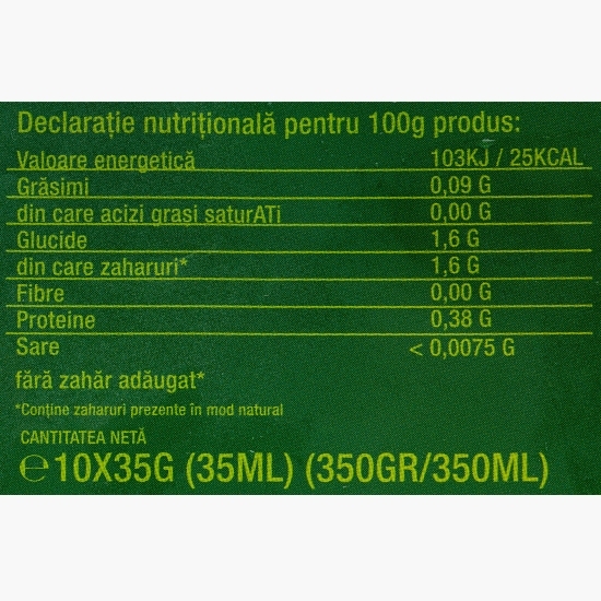 Lămâie eco stoarsă congelată, 10 plicuri x35g