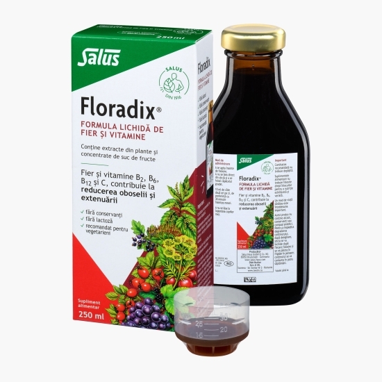 Formulă lichidă de fier și vitamine Floradix 250ml