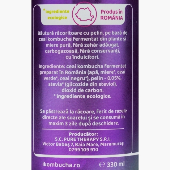 Băutură răcoritoare din kombucha cu pelin 330ml