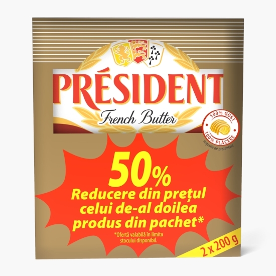 Pachet unt 82% grăsime, 2x200g