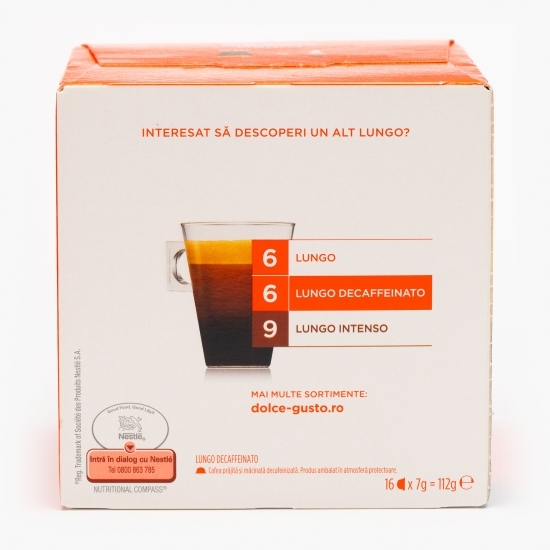 Capsule cafea Lungo Decaffeinato 16 băuturi 112g