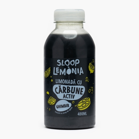 Limonadă cu ghimbir și cărbune activ 400ml