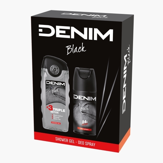 Set cadou Black (gel de dus, 250ml + deodorant spray pentru corp, 150ml) 