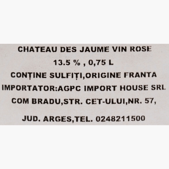 Vin rose sec, 13.5%, 0.75l