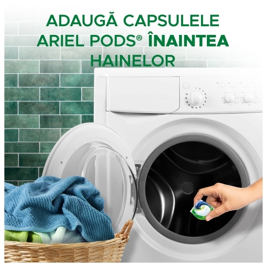 Detergent de rufe capsule Ariel All-in-One Pods Color, 14 spălări