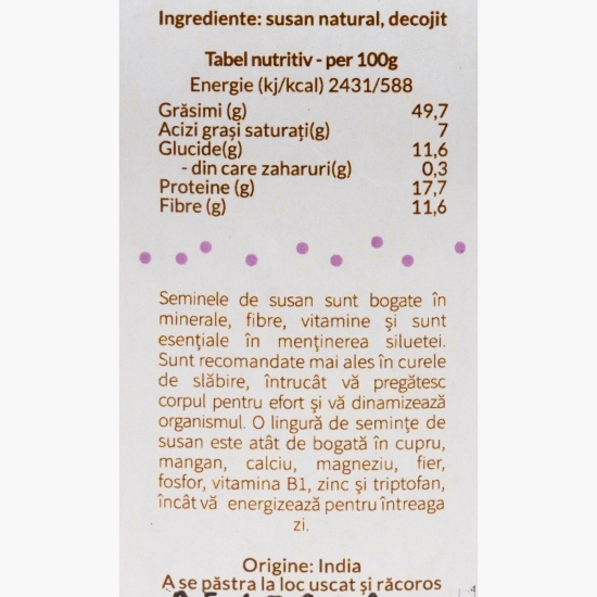 Semințe susan decorticat Premium 300g