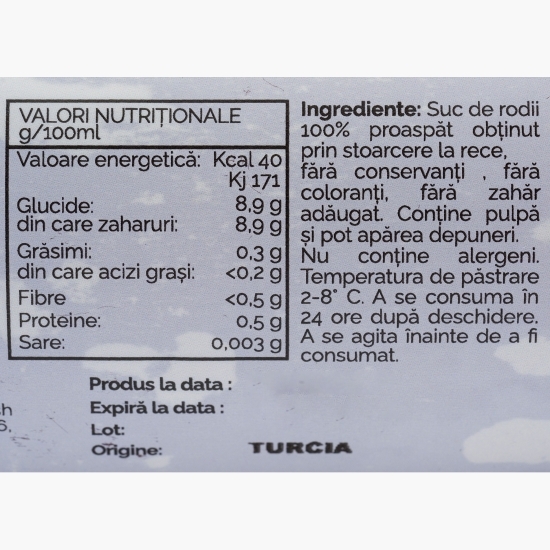 Suc proaspăt de rodii 330ml