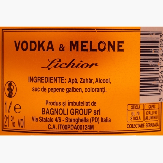 Lichior Vodcă Melone, 21% alc, 1l