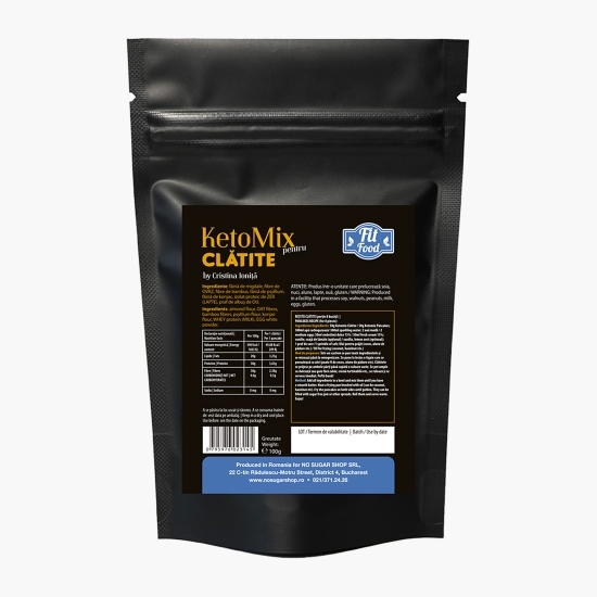 Mix pentru clătite fără zahăr, low carb, keto 100g