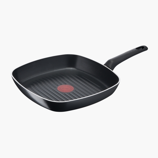 Tigaie grill Simple Cook, 26x26cm, Thermo-Signal, înveliș antiaderent din titan