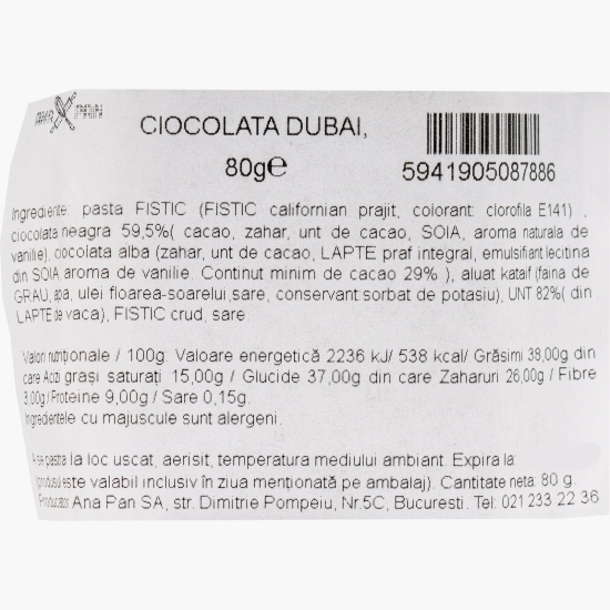 Ciocolată Dubai 80g