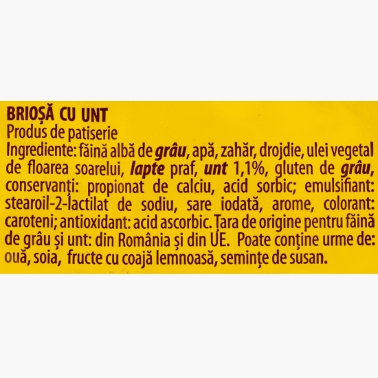 Pâine brioșă cu unt 500g