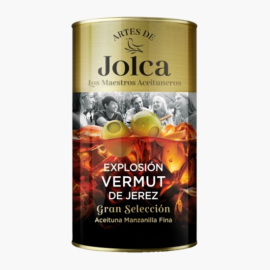 Măsline verzi Manzanilla cu vermut de Jerez 350g