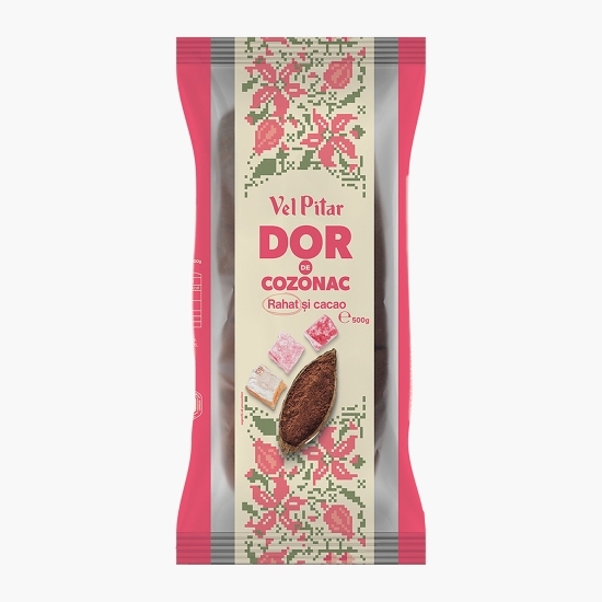 Cozonac cu rahat și cacao 500g