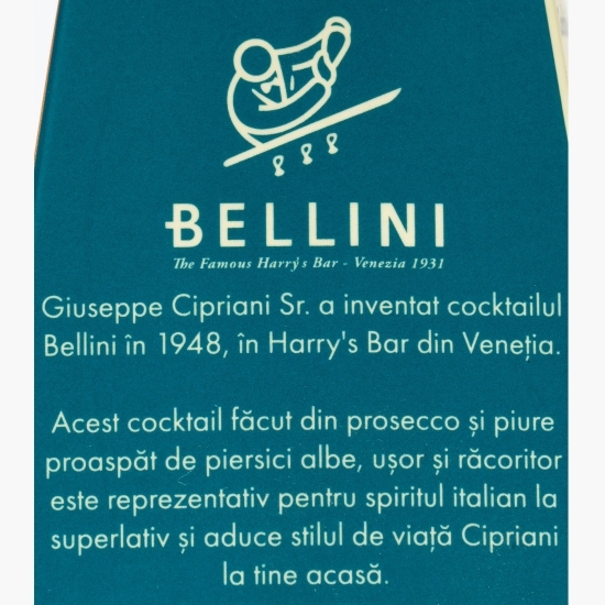 Cocktail Bellini pe bază de vin cu pulpă de piersici albe, 5.5%, 0.2l