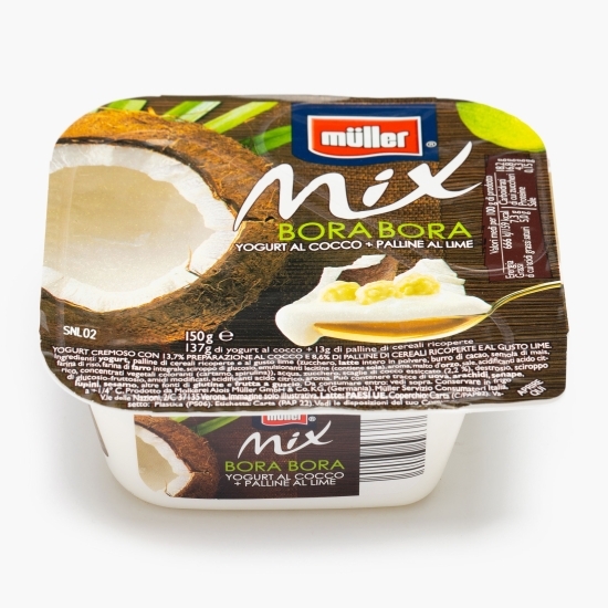 Mix iaurt cu gust de cocos și biluțe cu lime 150g