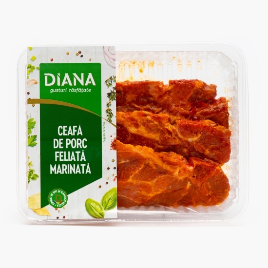 Ceafa porc cu os, feliată, marinată 800g