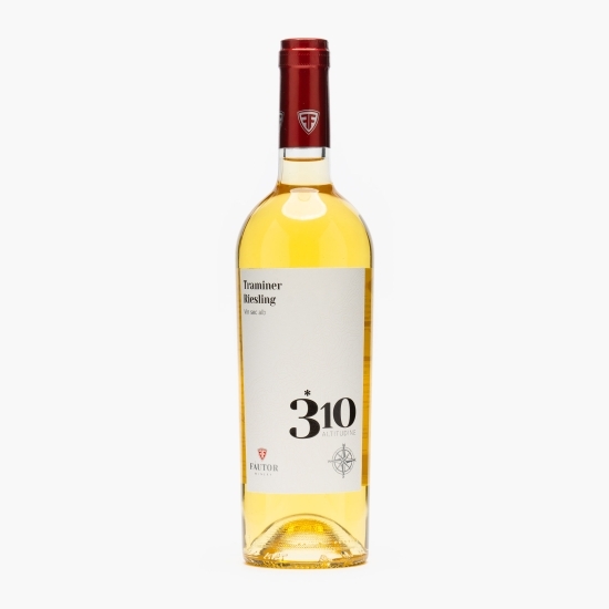 Vin alb sec Traminer Riesling, 14%, 0.75 l