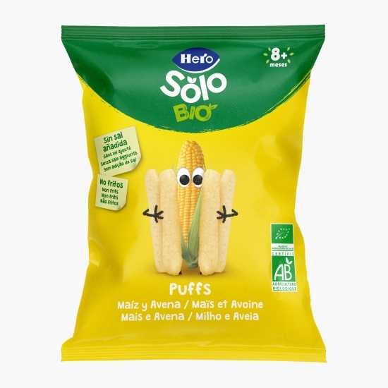 Snack ecologic cu porumb și ovăz, 25g, +8 luni