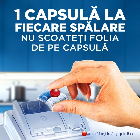 Detergent capsule pentru mașina de spălat vase Fresh Quantum, 72 spălări