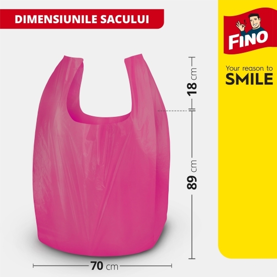 Saci menajeri premium, cu mânere, parfumați 110l, 10 buc