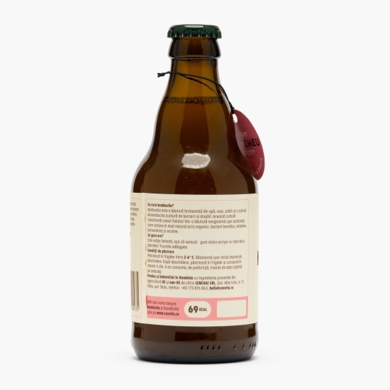 Kombucha cu pepene galben și zmeură (ediție limitată) 330ml