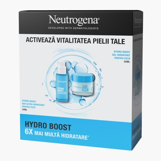 Set cadou Hydro Boost (ser ultra hidratant 30ml + gel hidratant pentru ten normal și mixt 50 ml)