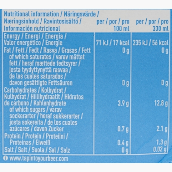 Bere blondă fără alcool Cero 6x0.33l