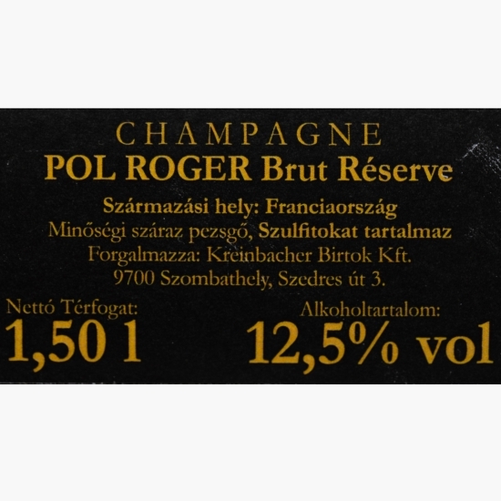 Șampanie brut Reserve Magnum, 12.5%, 1.5l