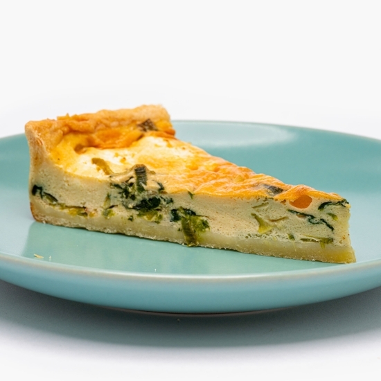 Quiche cu spanac, praz și feta 230g