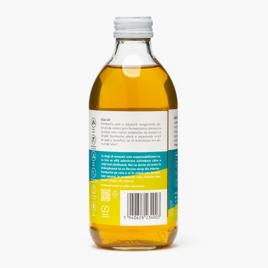 Kombucha eco cu mentă și lămâie verde 0.33l