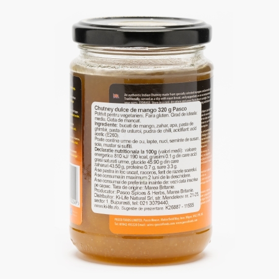 Chutney dulce de mango 320g