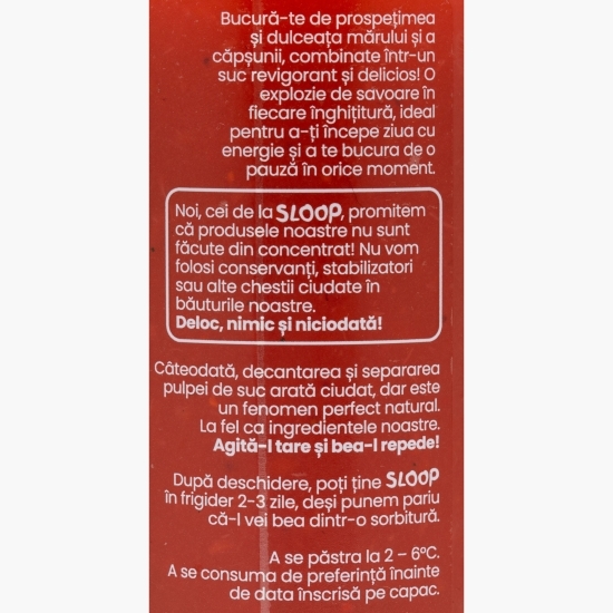 Suc presat la rece din căpșune și mere Fresh Juice Strawberry Mix 330ml