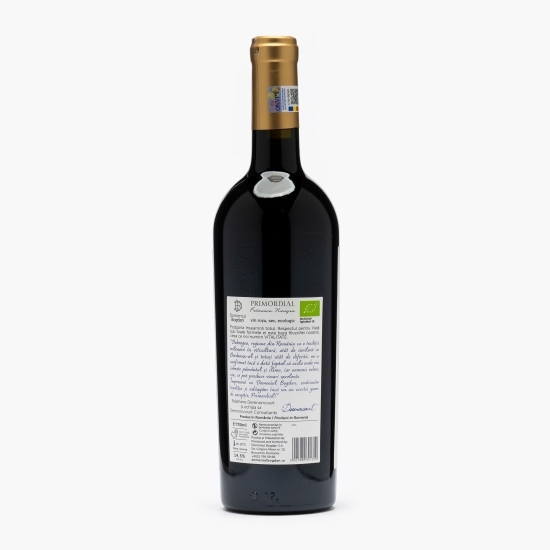 Vin roșu sec eco Primordial Fetească Neagră, 14.5%, 0.75l